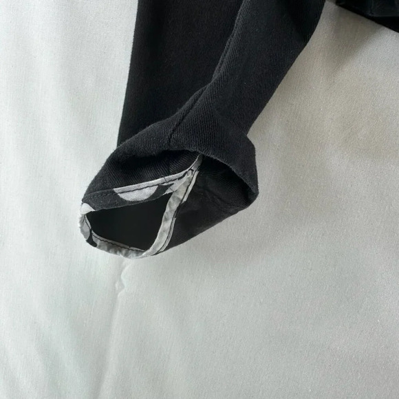 CAbi Jacket Womens Size 8 Twill Military Style Hook Closure Blazer Cotton Black - Picture 8 of 12